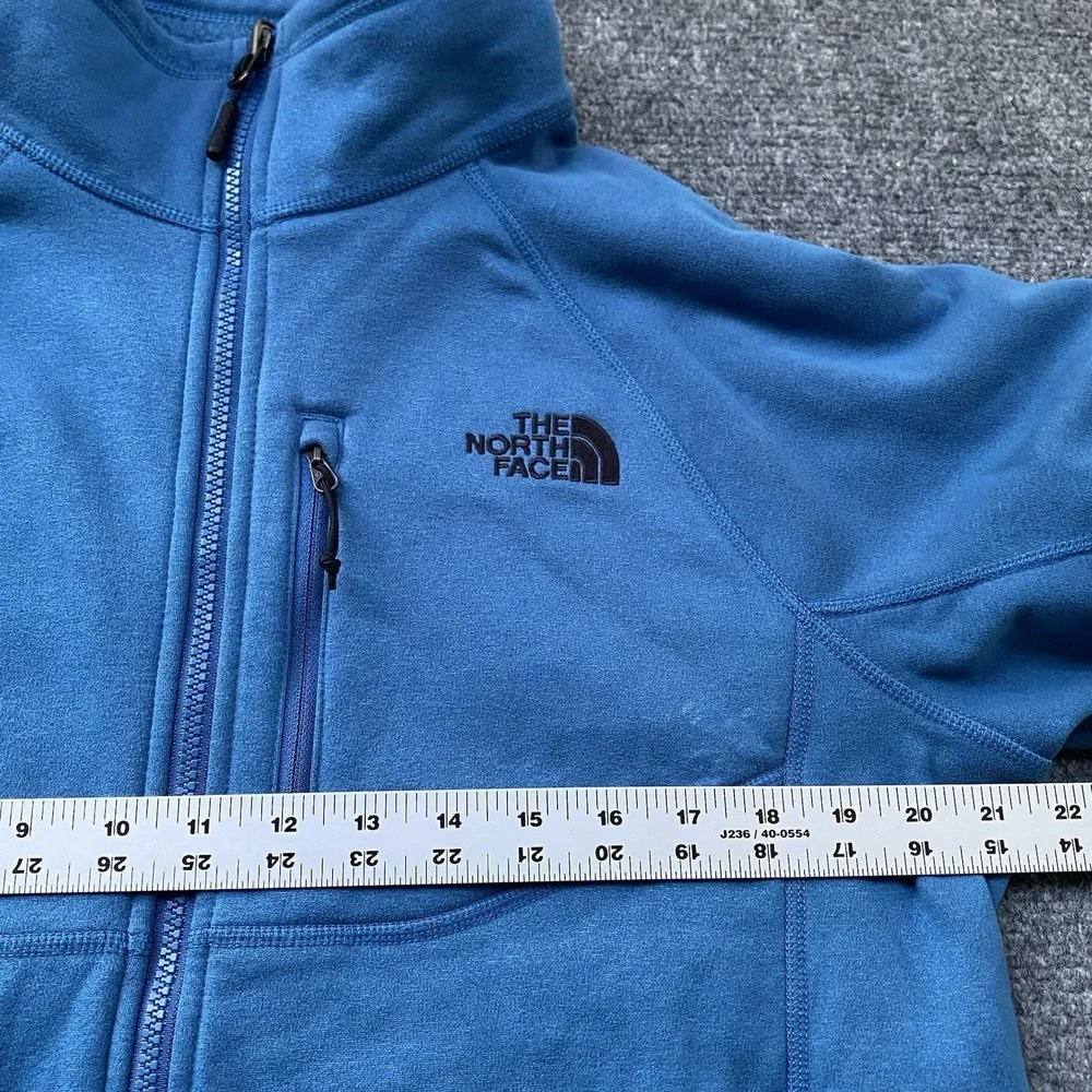 The North Face Canyonland Full Zip Jacket Men Size M Blue Pockets Outdoor Trail